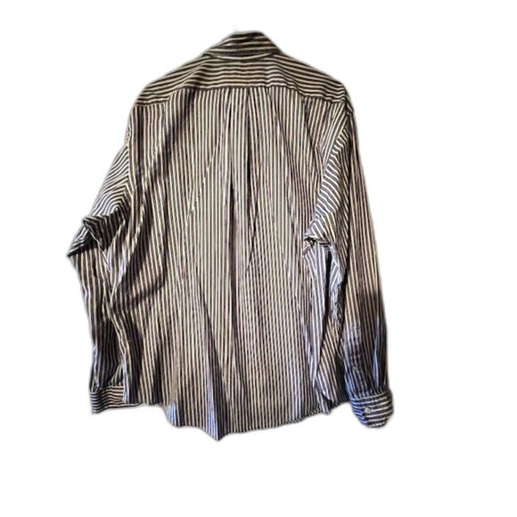 Ralph Lauren blue and yellow stripe button down long sleeved shirt XXL - Picture 2 of 3